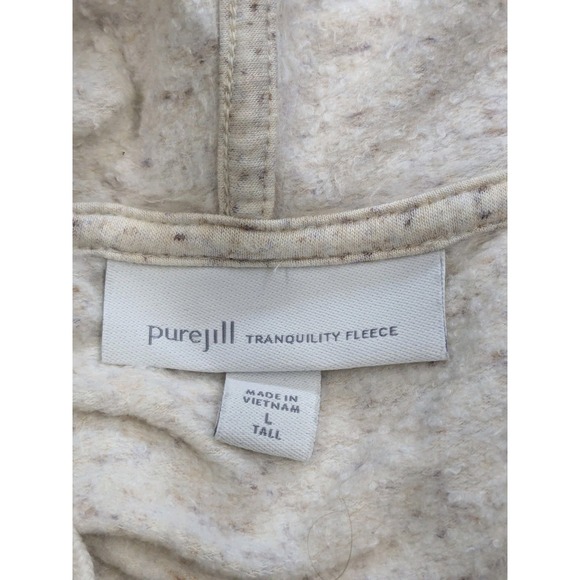 Pure Jill Womens Tranquility Fleece Hoodie Sweatshirt L Tall Comfy Lounge A073 - Picture 5 of 11